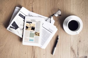 News articles on a mobile computing device